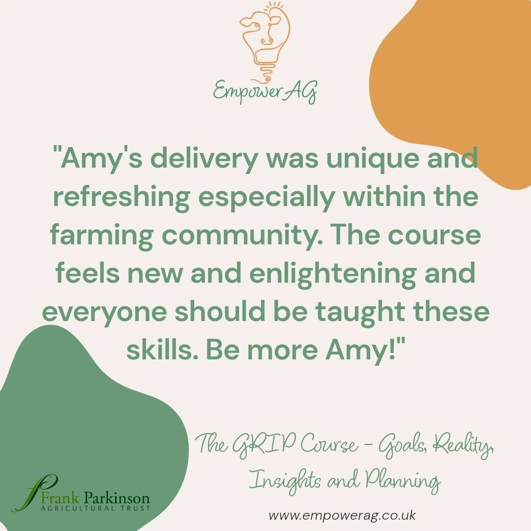 Farmer testimonial: Amy's delivery was unique and refreshing especially within the farming community.